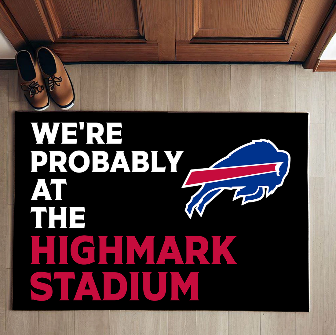 Probably At The Highmark Stadium Doormat Buffalo Bills Doormat