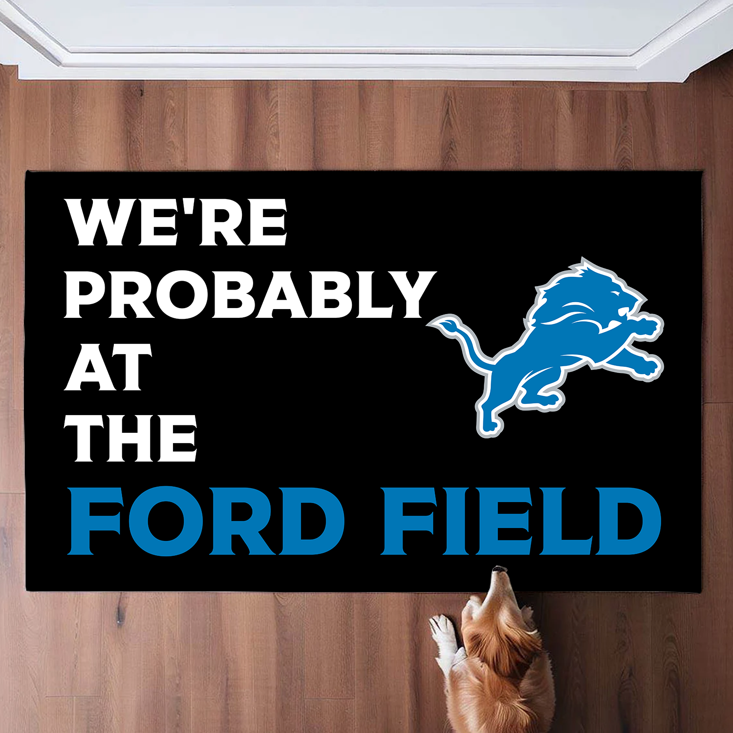 Probably At The Ford Field Doormat Detroit Lions Doormat