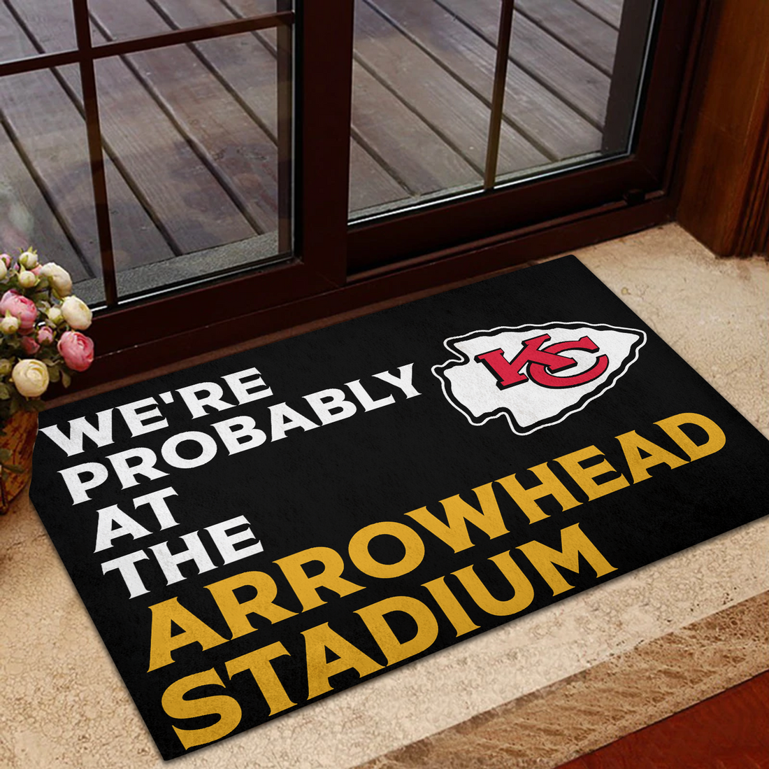 Probably At The Arrowhead Stadium Doormat Kansas City Chiefs Doormat