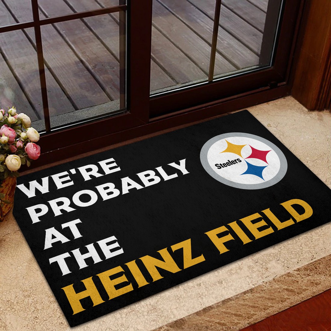 Probably At The Heinz Field Doormat Pittsburgh Steelers Doormat