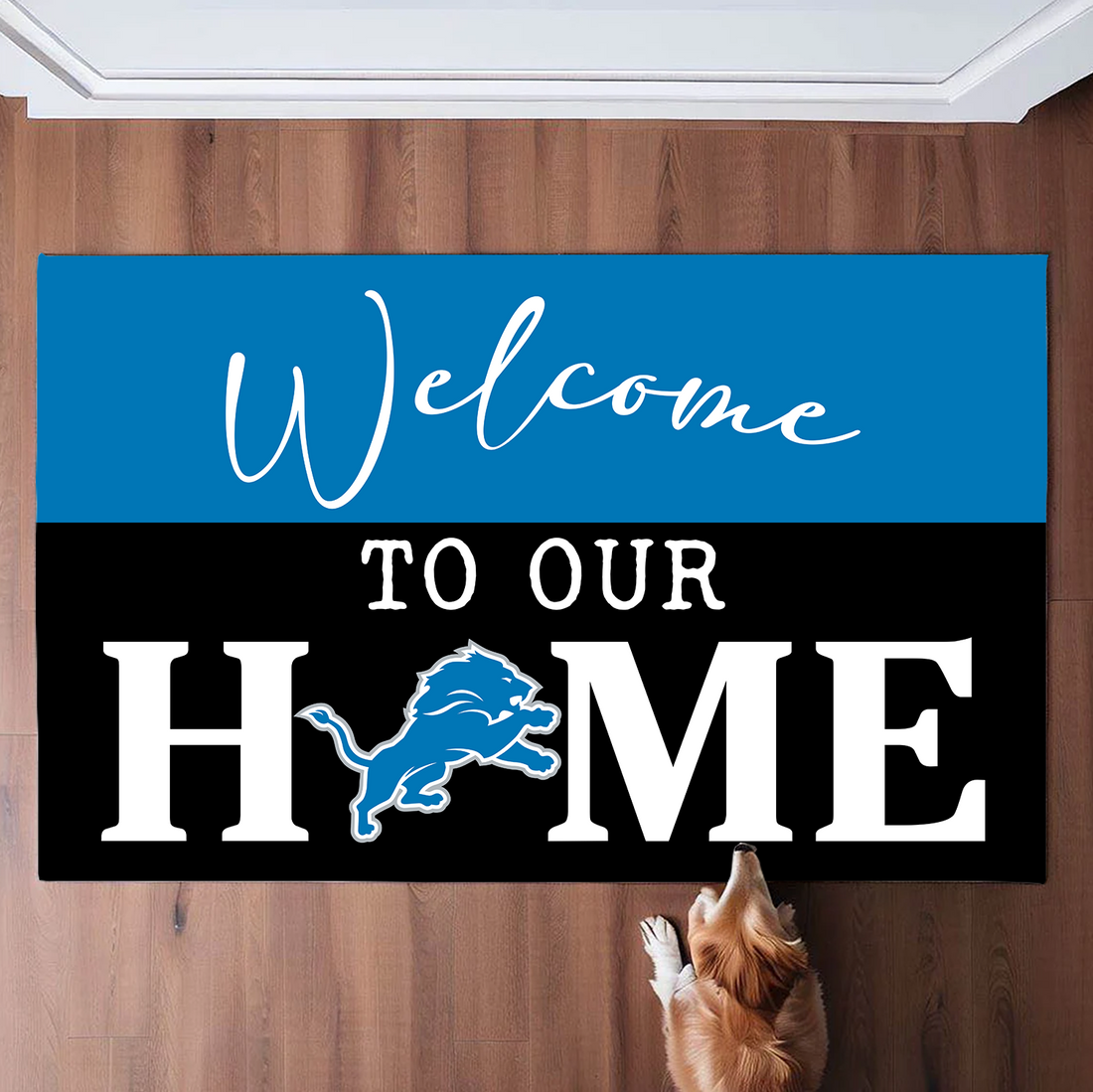 Welcome To Our Home Doormat Detroit Lions Doormat For Fans