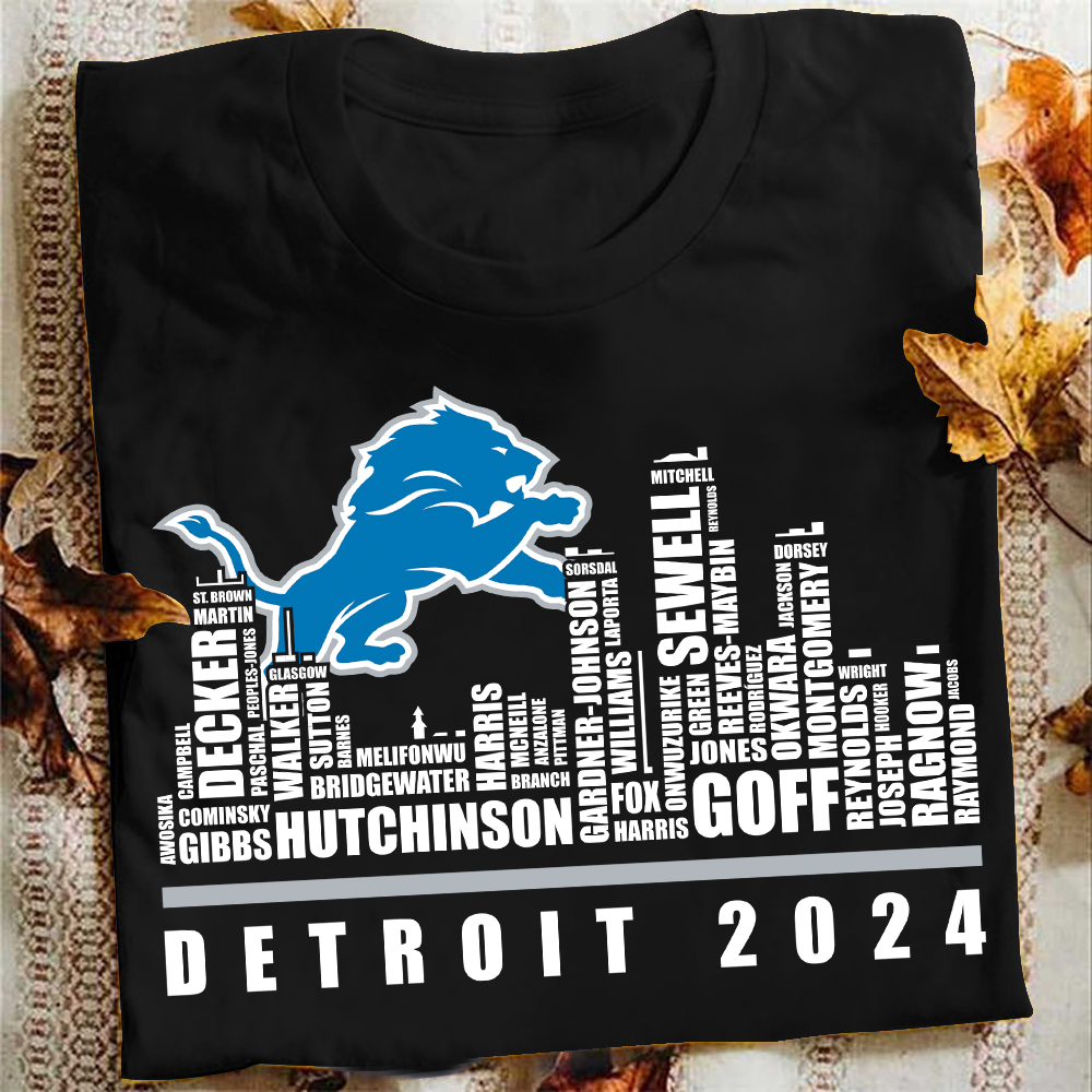 Detroit Lions 2024 T-shirt for Fans