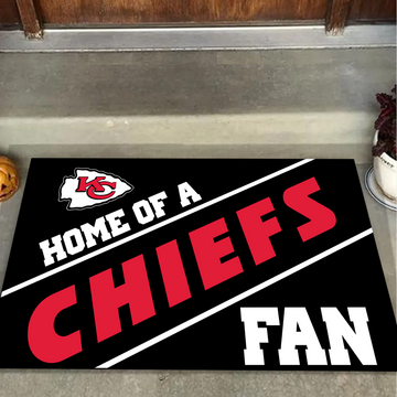 Home Of A Kansas City Chiefs Fan Doormat for Fans