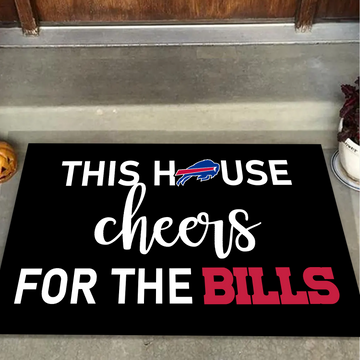 This House Cheers For The Buffalo Bills Doormat for Fans