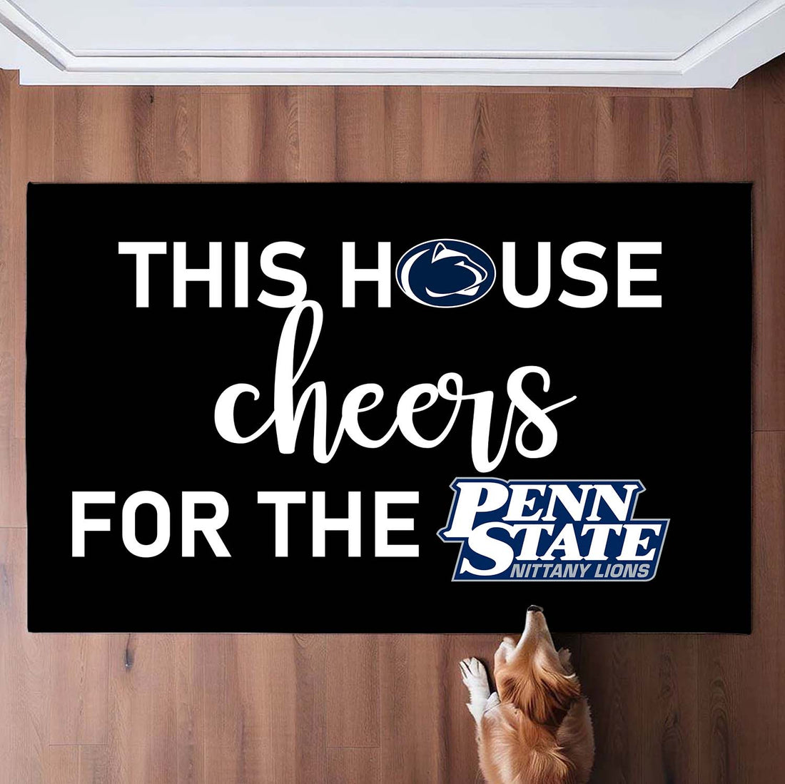 This House Cheers For The Penn State Nittany Lions Doormat for Fans