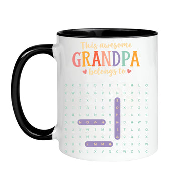 This Awesome Grandpa/Grandma Belongs to  - Customized Mug