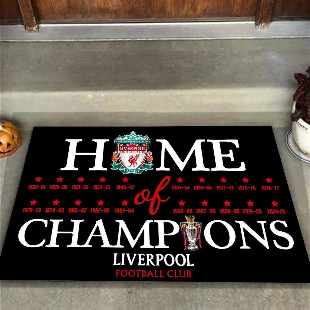 Home of Champions Liverpool Doormat for The Kop Fans