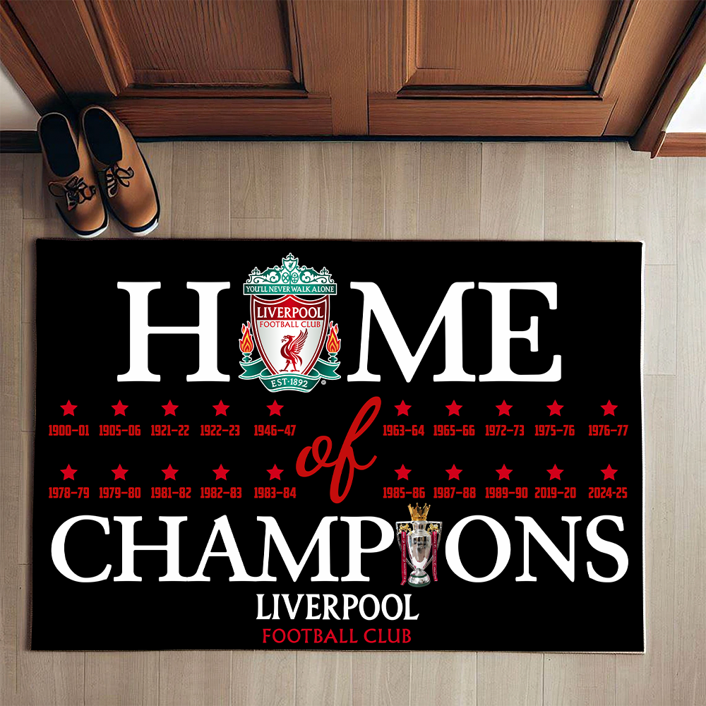 Home of Champions Liverpool Doormat for The Kop Fans