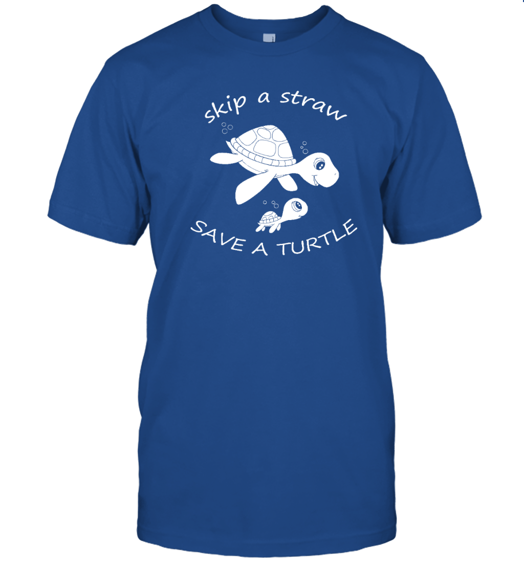 Skip a Straw Save a Turtle Shirt Cute Ocean Conservation