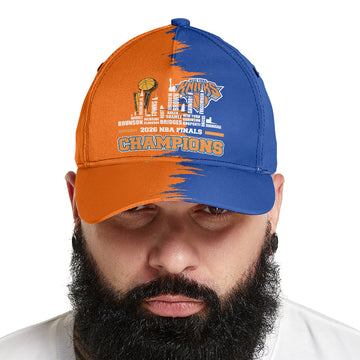 Blue Orange Basketball Champions Cap