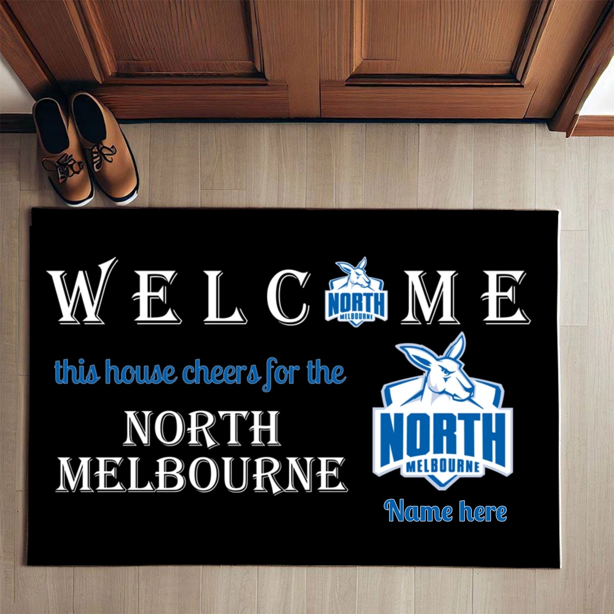 Customized Welcome This House Cheers For The North Melbourne Mat For Fans