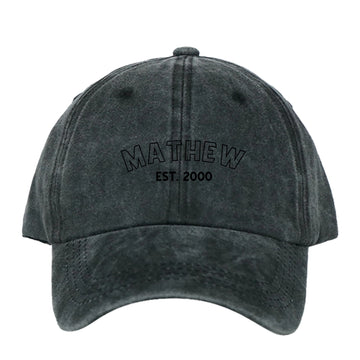 Customized Name or Title Denim Cap - Gift for Grandpa/Grandma/Dad/Mom