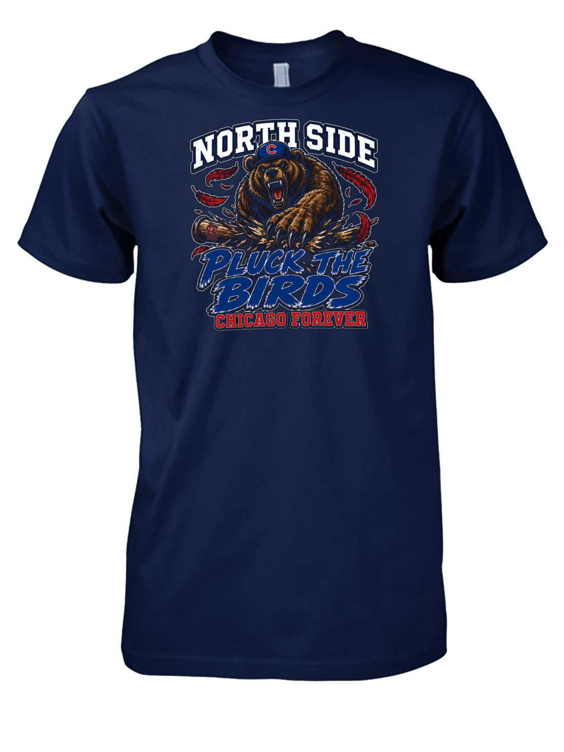 North Side Chicago Baseball Fan T-Shirt - Vintage City Pride Tee - Cubs Culture Apparel - Wrigleyville Spirit Shirt