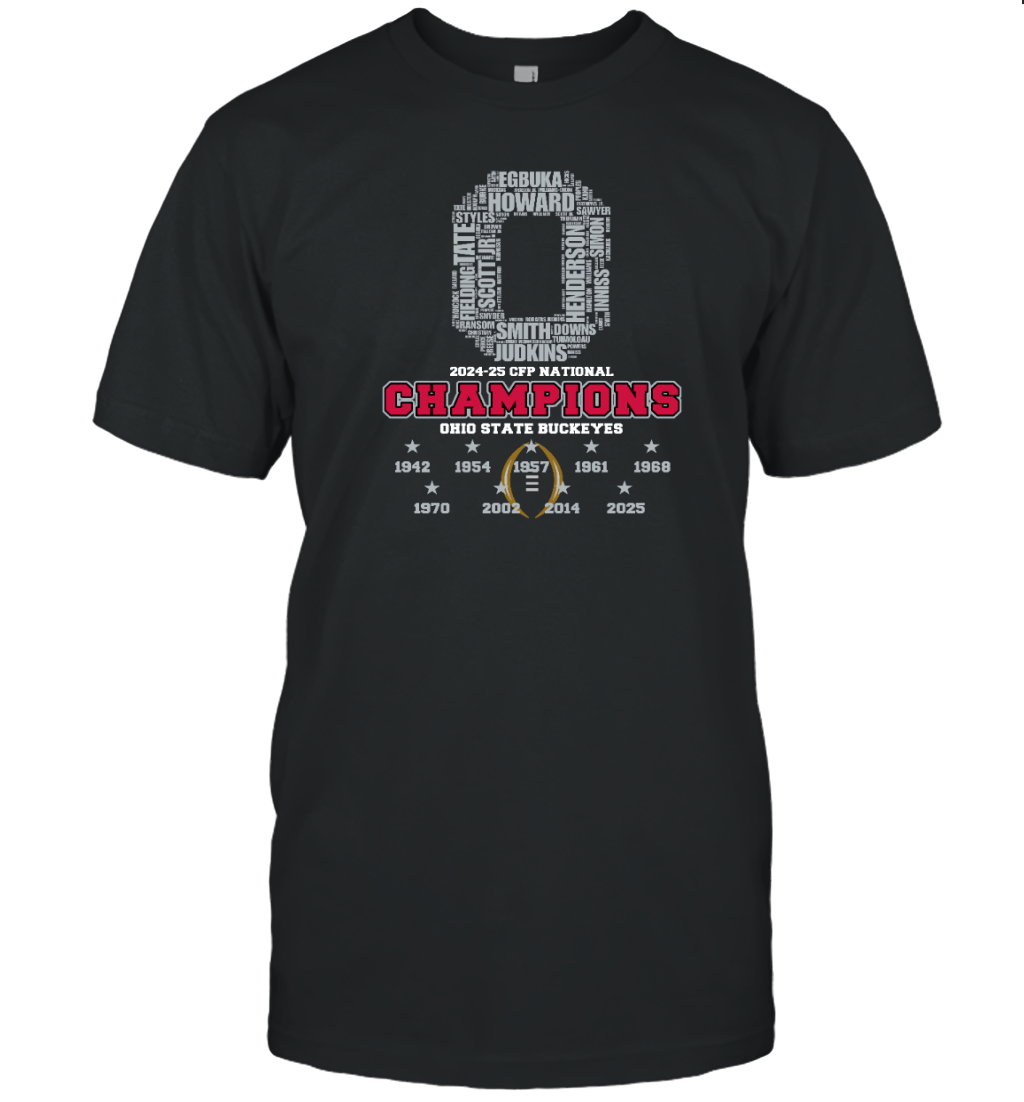 Ohio State Buckeyes CFP National Championship 2025 T-Shirt for Fans