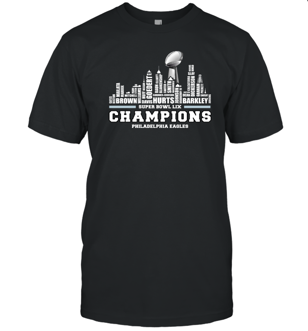 Philadelphia Eagles Super Bowl LIX Champions T-Shirt for Fans Green Tee
