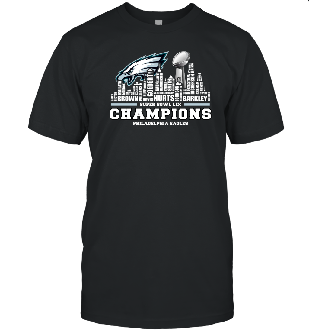 Philadelphia Eagles Super Bowl LIX Champions T-Shirt for Fans Green Tee