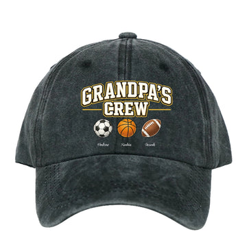 Customized Denim Cap - Gifts for Grandma, Grandpa Crew