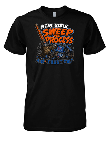 Sweep the Process NYC Basketball Fan T-Shirt - New York Basketball Culture Tee - Madison Square Garden Vibes
