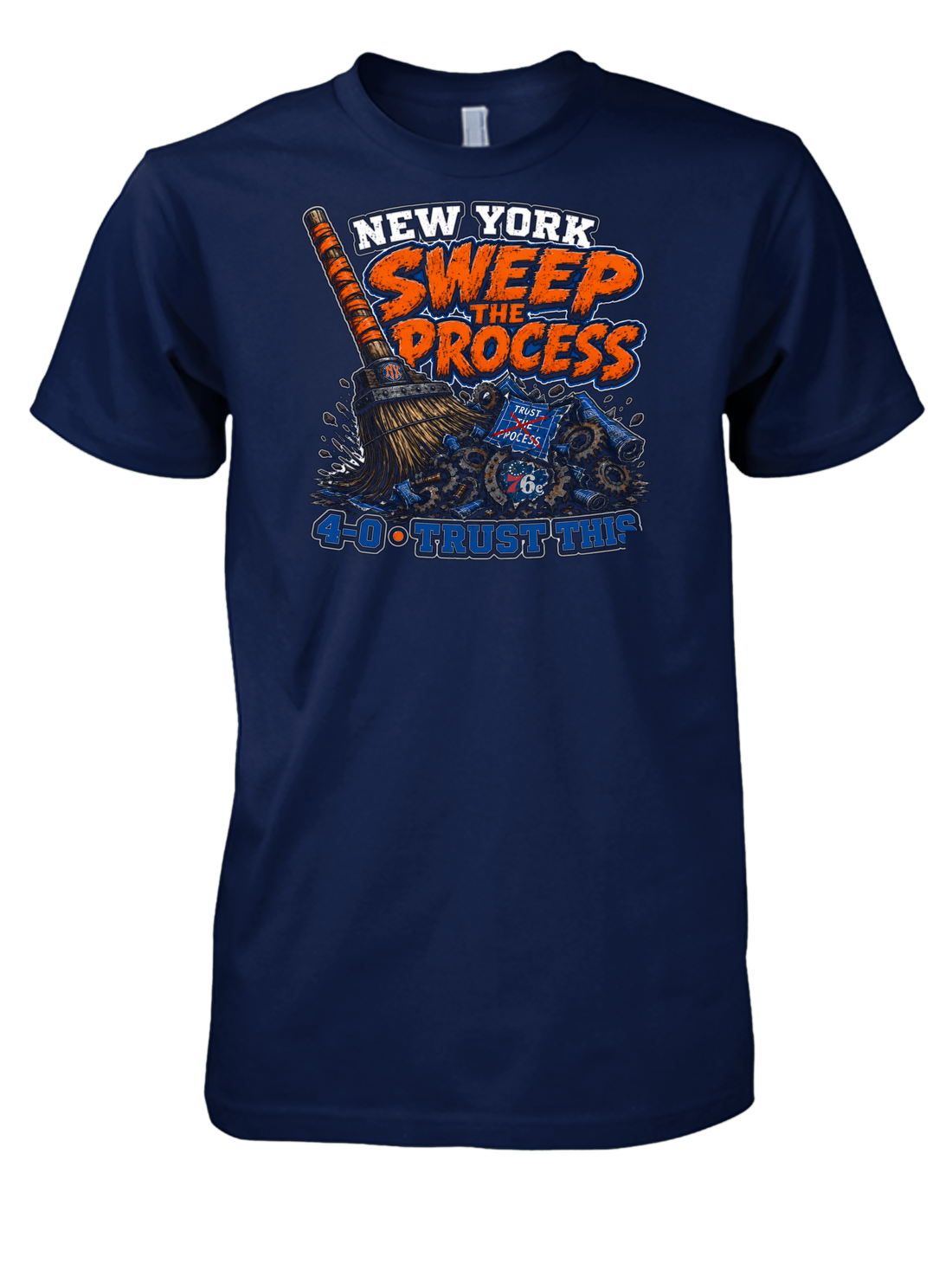 Sweep the Process NYC Basketball Fan T-Shirt - New York Basketball Culture Tee - Madison Square Garden Vibes