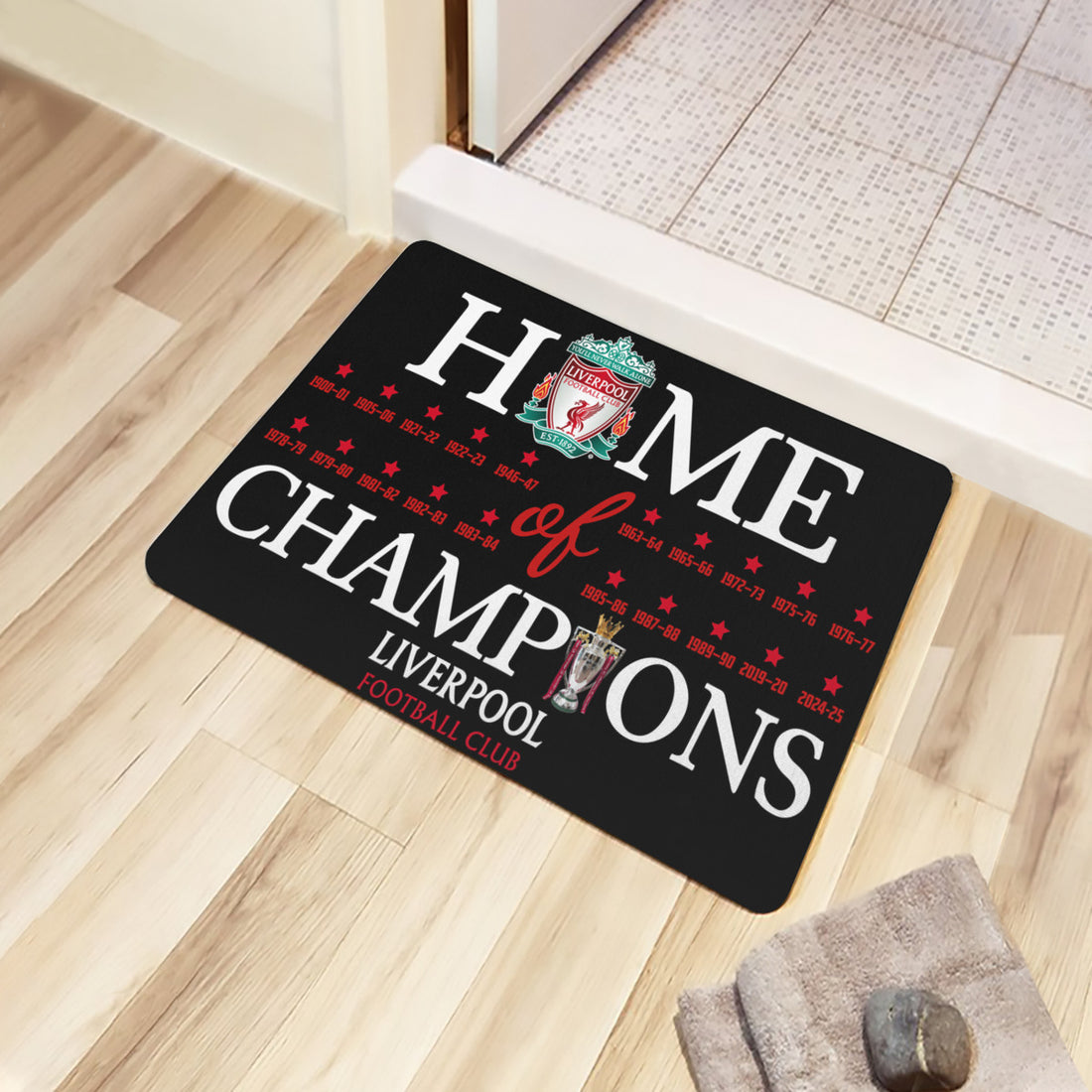 Home Of Champions Mat for The Kop Fans