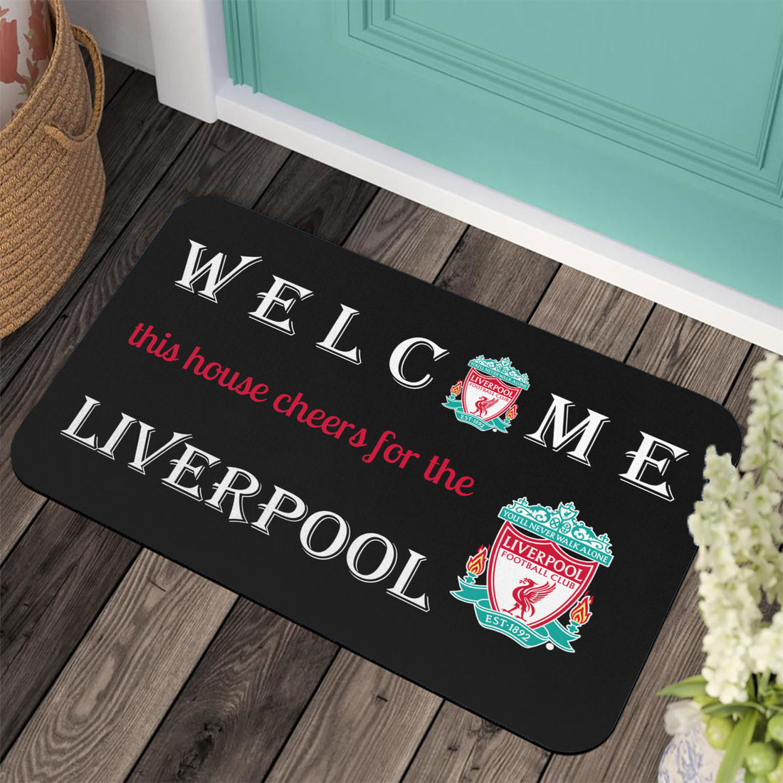 Welcome This House Cheers For The Liverpool Mat for The Kop Fans