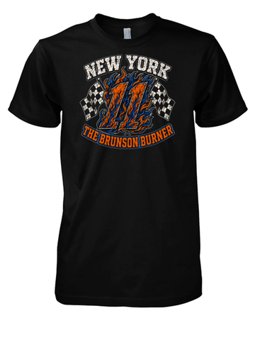 New York Basketball Fan Tee - Madison Square Garden Tribute Shirt - NYC Hoops Culture - Black Cotton T-Shirt
