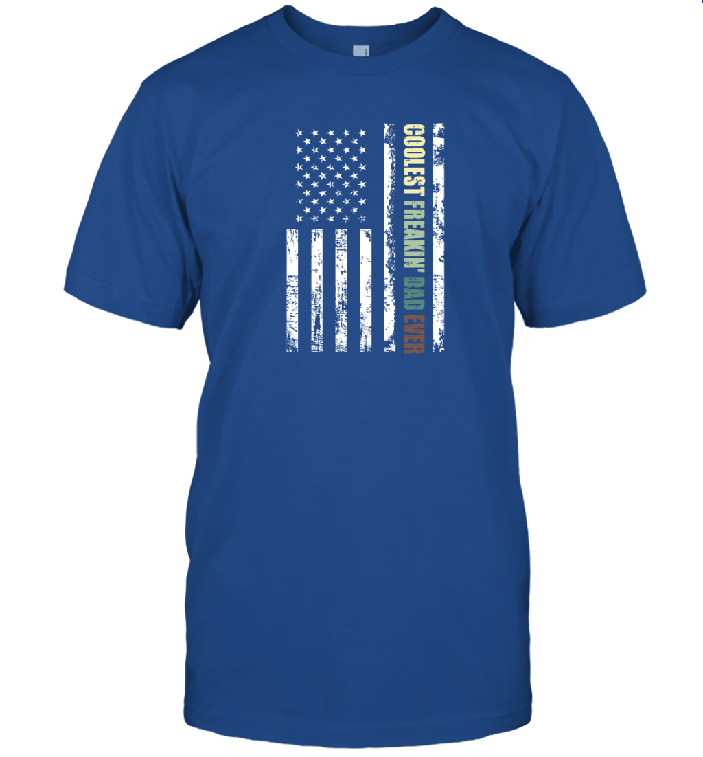 Coolest Freakin Dad Ever American Flag Shirt