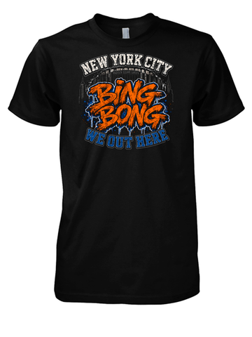 Bing Bong New York Basketball Fan T-Shirt - NYC Subway Culture Tee - Manhattan Hoops Pride