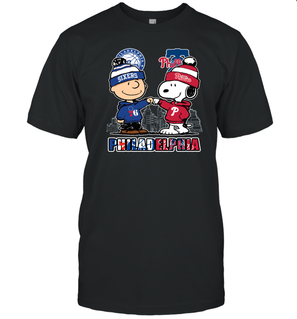 Philadelphia 76ers x Phillies Snoopy Shirt – Philly Sports Fans Tee