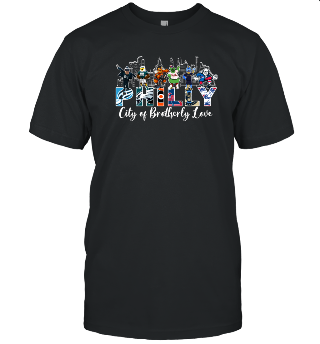 Philadelphia City of Brotherly Love T-Shirt for Philly Fans