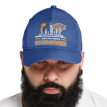 Blue Orange Basketball Champions Cap