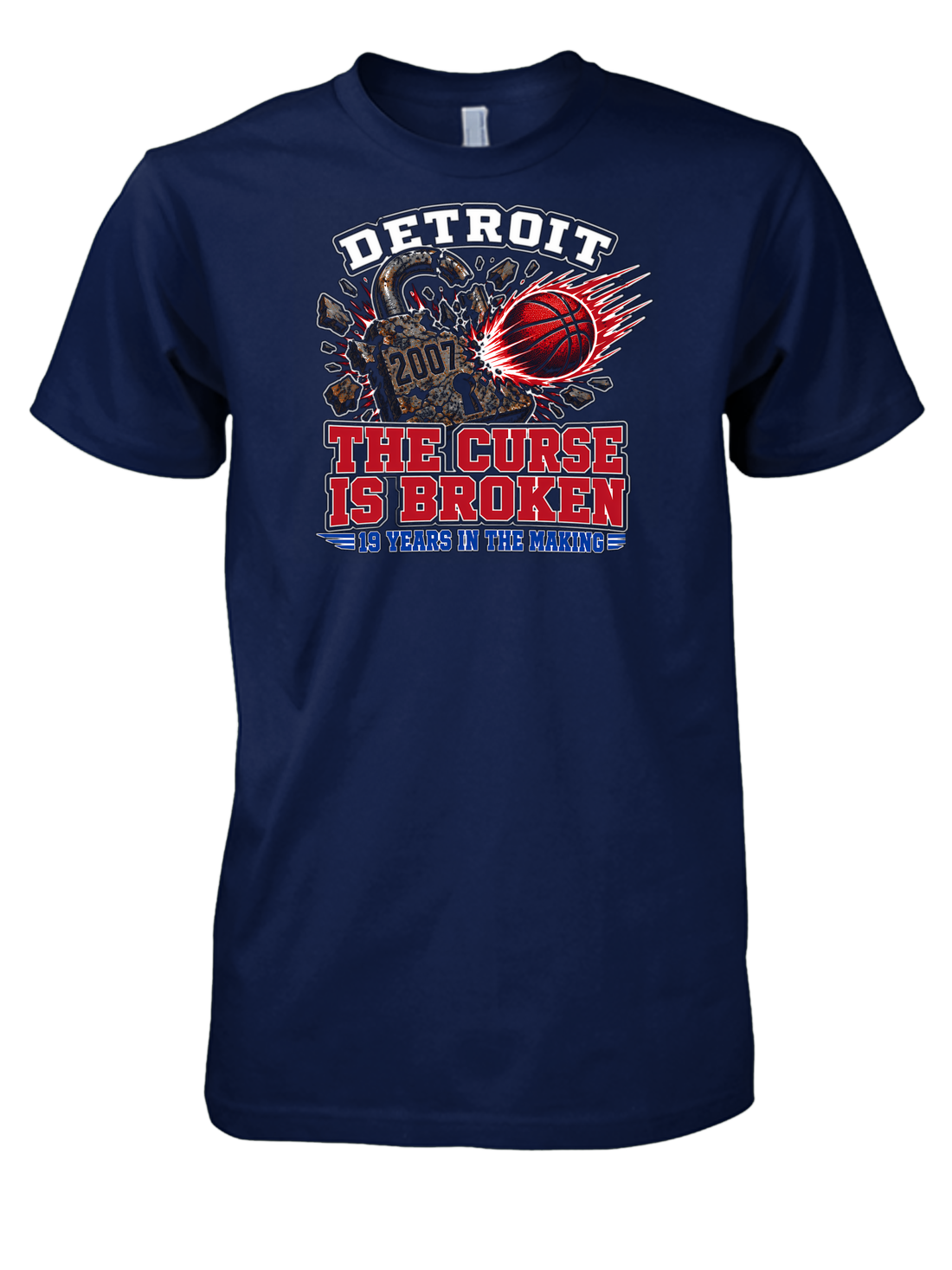 Detroit Basketball 2026 Playoff Run T-Shirt - Motor City Championship Dreams Tee