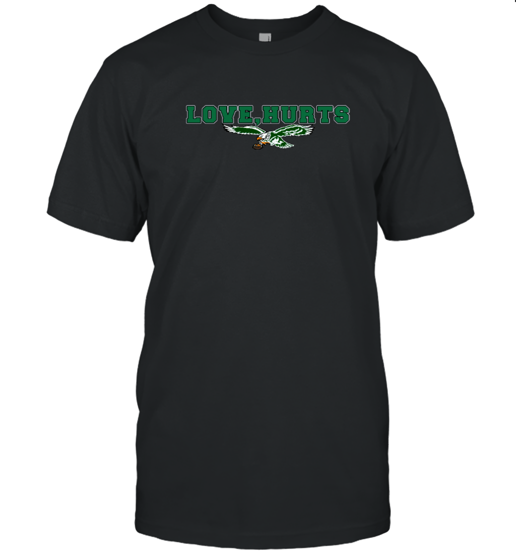 Love, Hurts T-Shirt Philadelphia Eagles Tee Jalen Hurts Tee for Fans