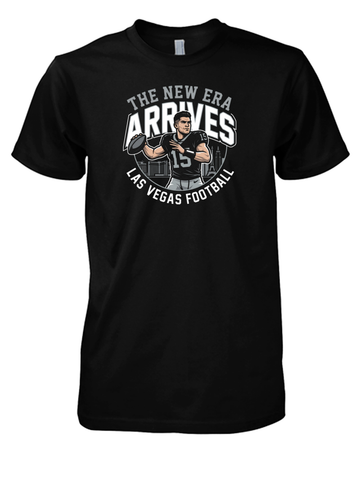 Las Vegas Mendoza Silver State Football Fan T-Shirt - Nevada Raiders Pride Tee Black