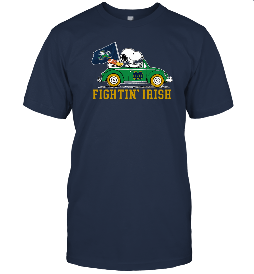 Notre Dame Fightin Irish Snoopy T-Shirt for Fans