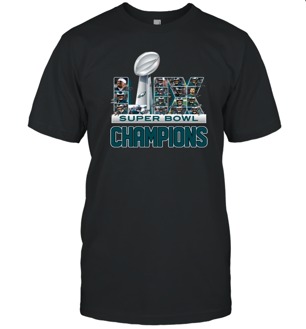 Philadelphia Eagles 2024 Super Bowl LIX Champions T-Shirt for Fans