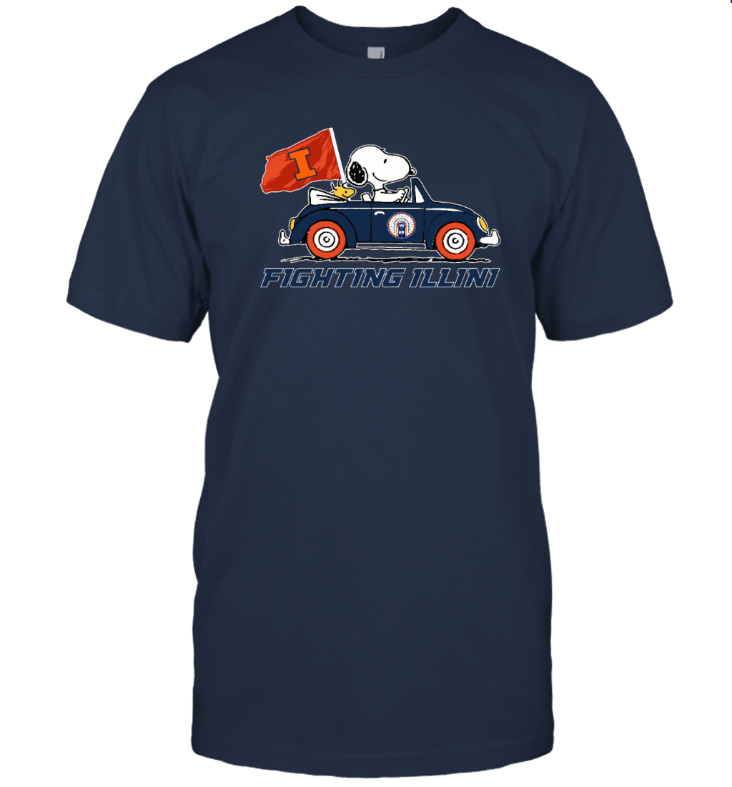 Illinois Fighting Illini Snoopy T-Shirt for Fans