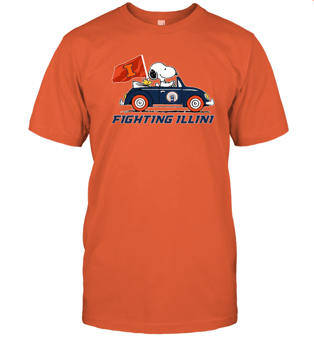 Illinois Fighting Illini Snoopy T-Shirt for Fans