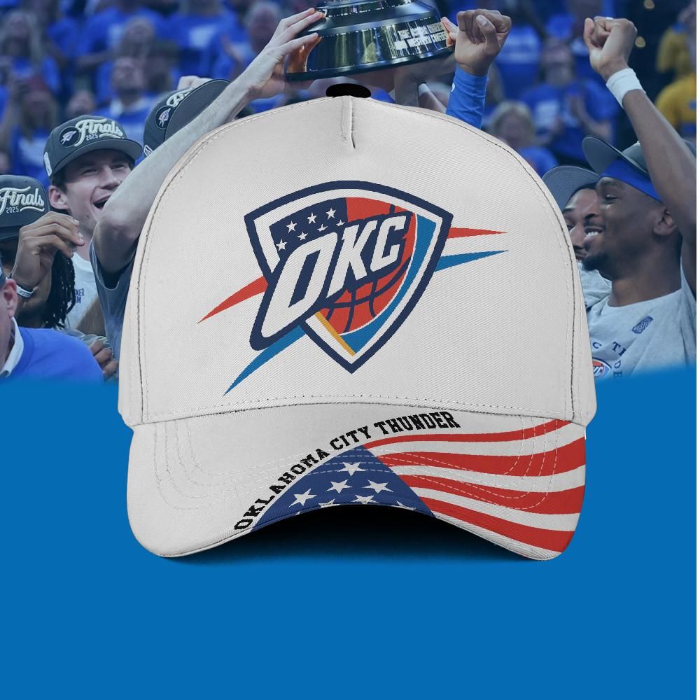 Oklahoma City Thunder 4th of July Baseball Cap For OKC Fans