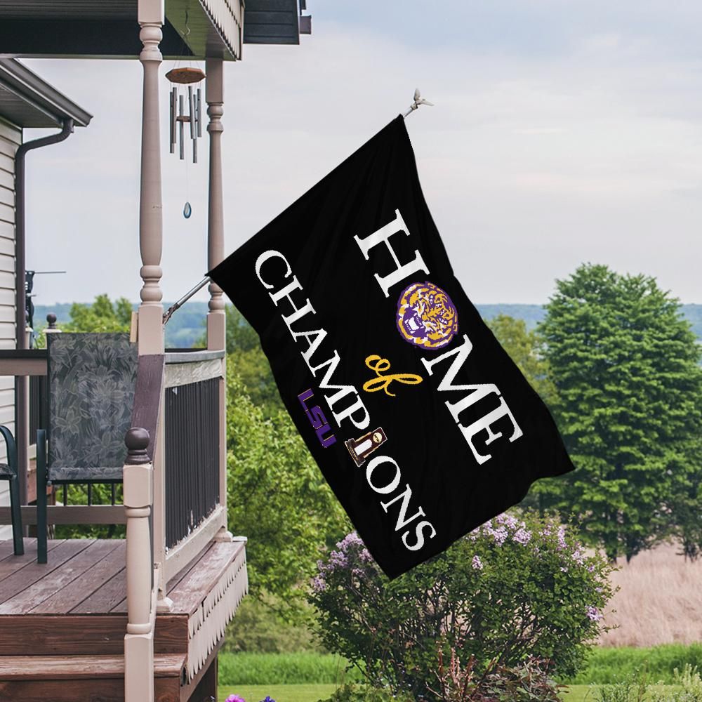 Home of Champions LSU Tigers 2025 NCAA Men's College World Series Champions Flag for Fans