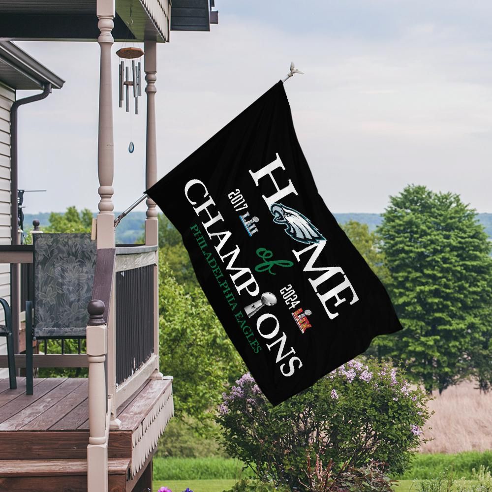Philadelphia Eagles Home Of Champions Flag for Fans
