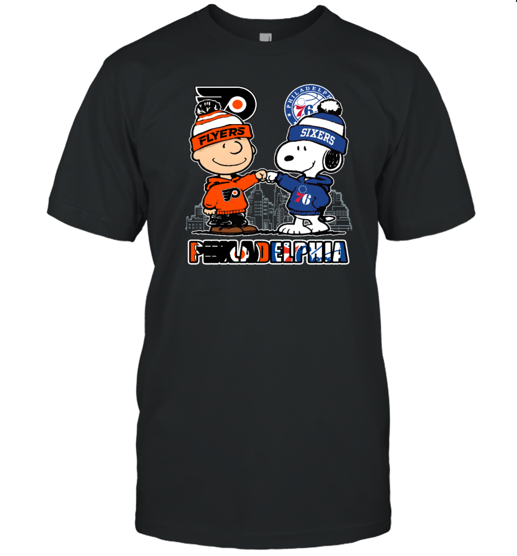 Philadelphia Flyers x 76ers Snoopy Shirt – Philly Sports Mashup Tee