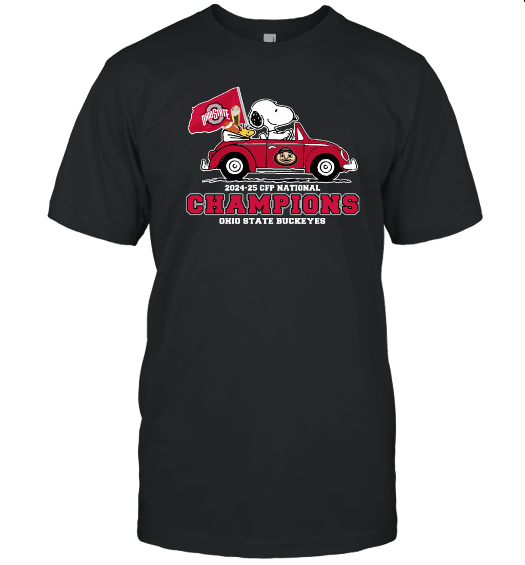 Ohio State Buckeyes CFP National Championship 2025 Snoopy T-Shirt for Fans
