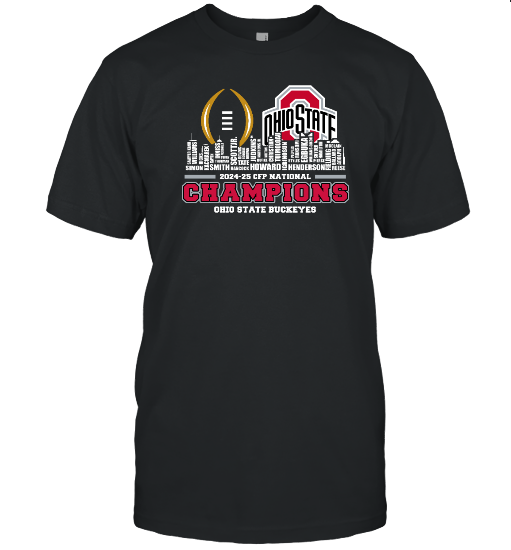 Ohio State Buckeyes CFP National Championship 2025 T-Shirt for Fans