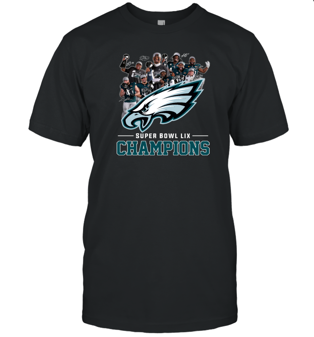 Philadelphia Eagles 2024 Super Bowl LIX Champions T-Shirt for Fans