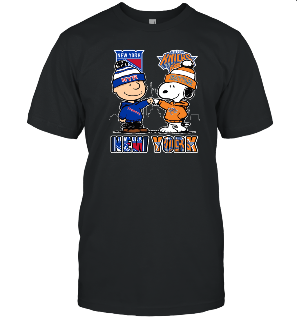 New York Rangers x Knicks Snoopy Tee for Fans