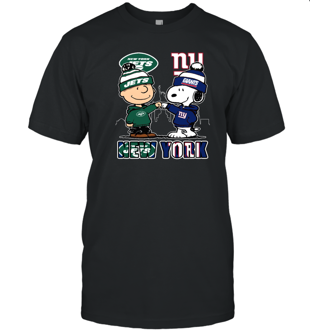New York Jets x Giants Snoopy Shirt – NYC Football Rivalry Fan Tee