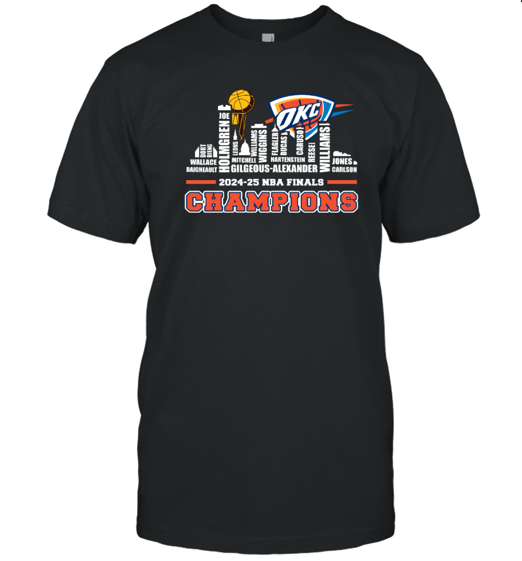 Oklahoma City Thunder 2025 NBA Finals Champions T-Shirt for OKC Fans
