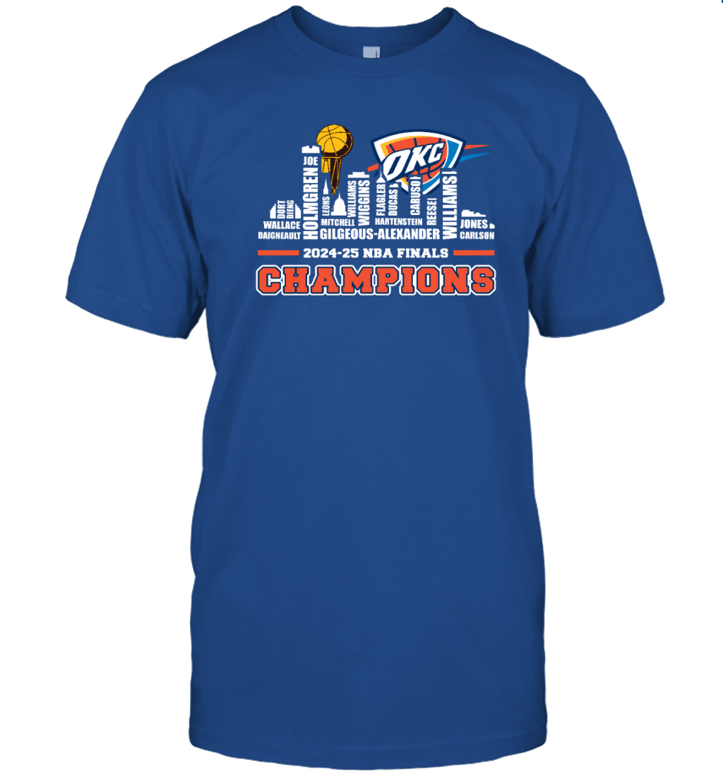 Oklahoma City Thunder 2025 NBA Finals Champions T-Shirt for OKC Fans