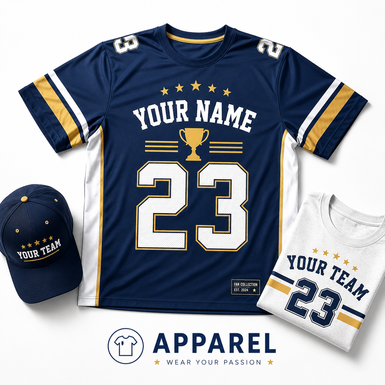 Personalized fan apparel
